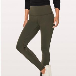 Lululemon Luon Size 6 Olive high waist leggings